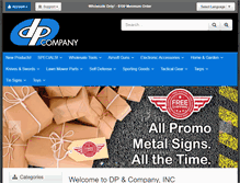 Tablet Screenshot of dpciwholesale.com